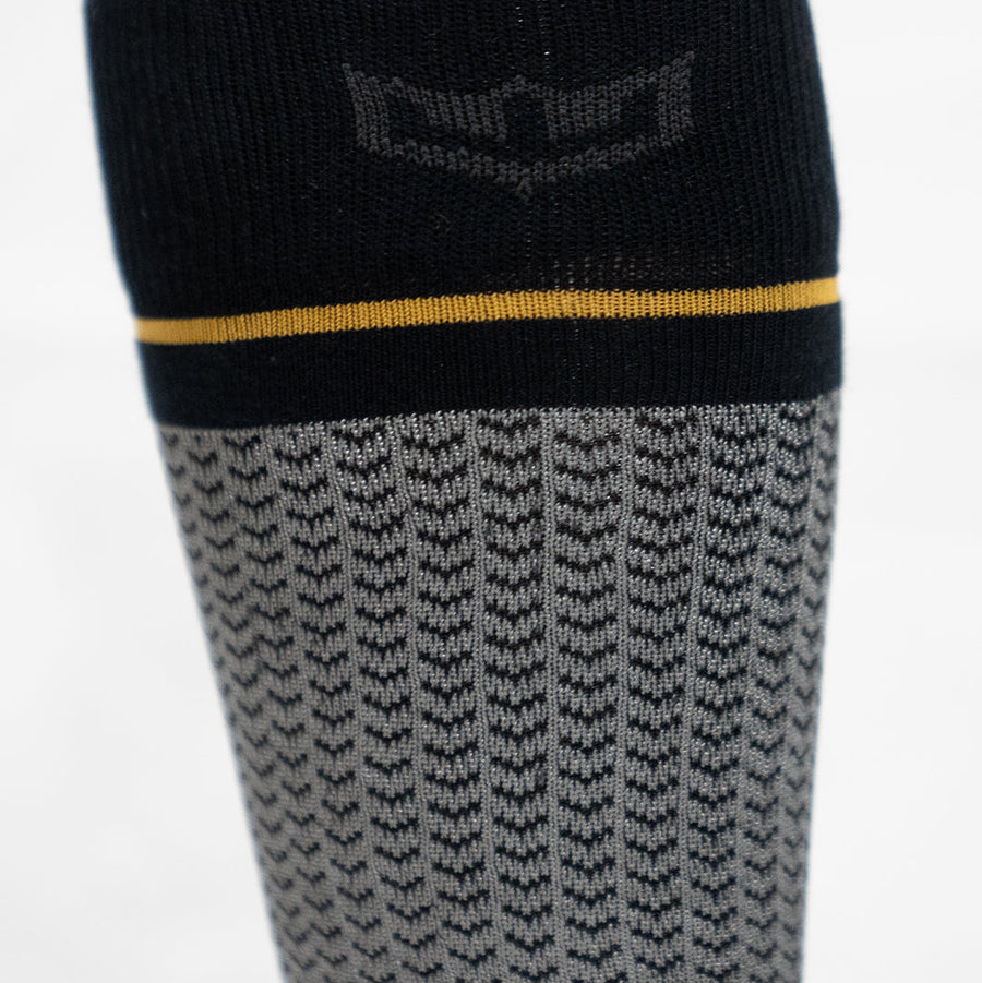 Flying Eagle sock detail: cotton footbed and seamless toe box. - image 5