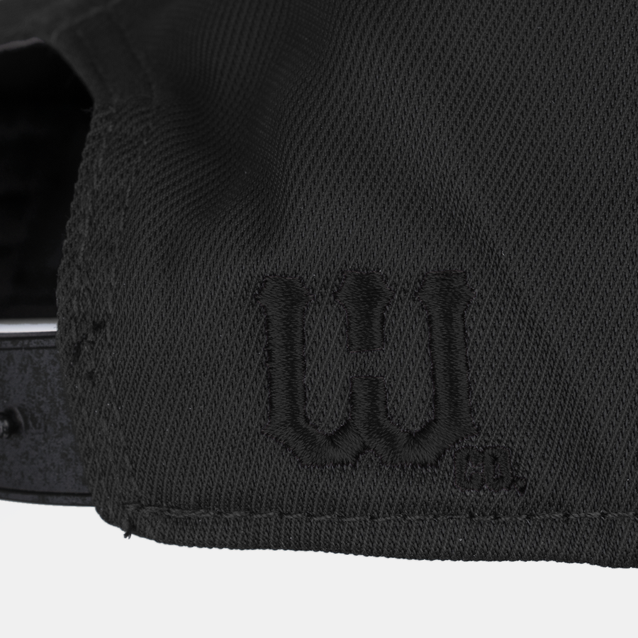 Warroad The Coach Hat blackout - W Co. embroidery detail - image 4