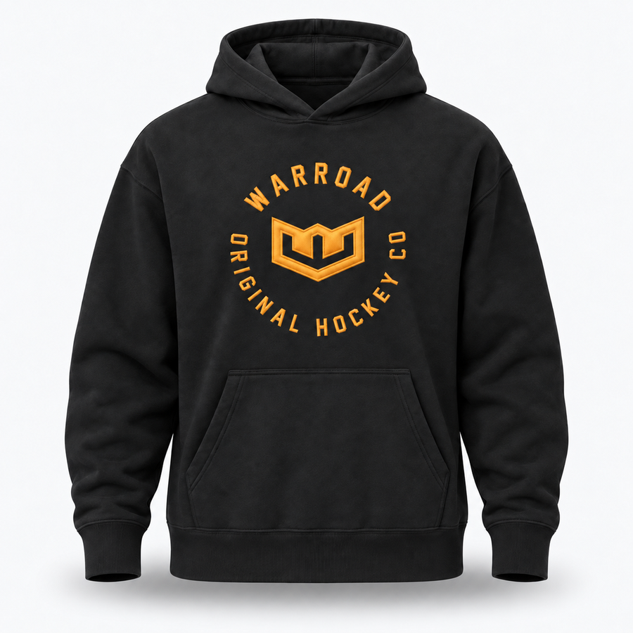 Crest Pullover Hoodie in Black, front - image 1