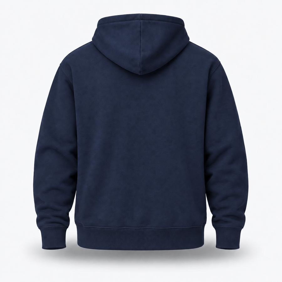 Crest Pullover Hoodie in Royal Navy, back - image 2