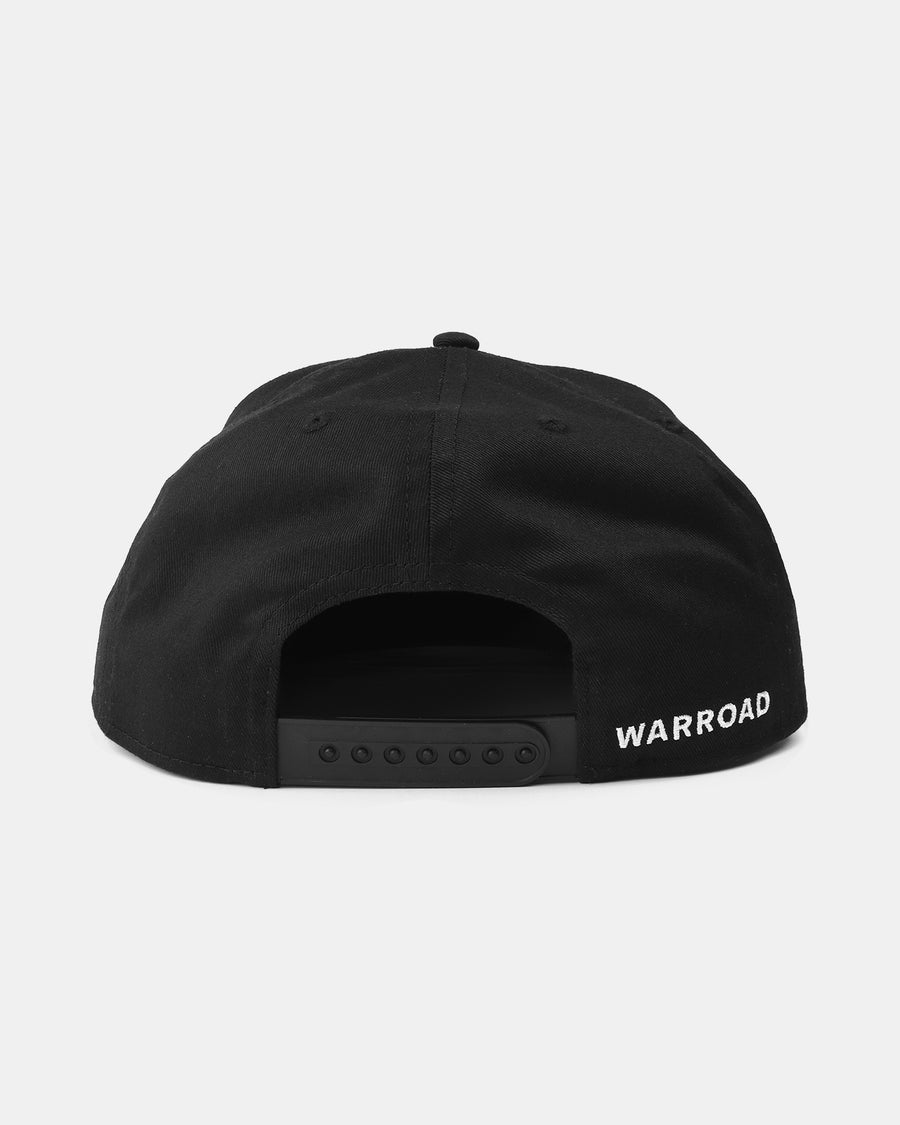 Warroad OG Hockey Hat in black, back view with snapback closure - image 4