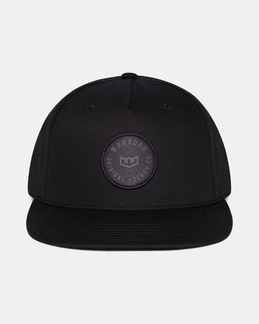 Warroad Original Hockey Hat in black, front view - image 1