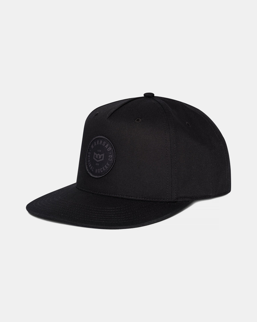 Warroad Original Hockey Hat in black, three quarter view - image 2