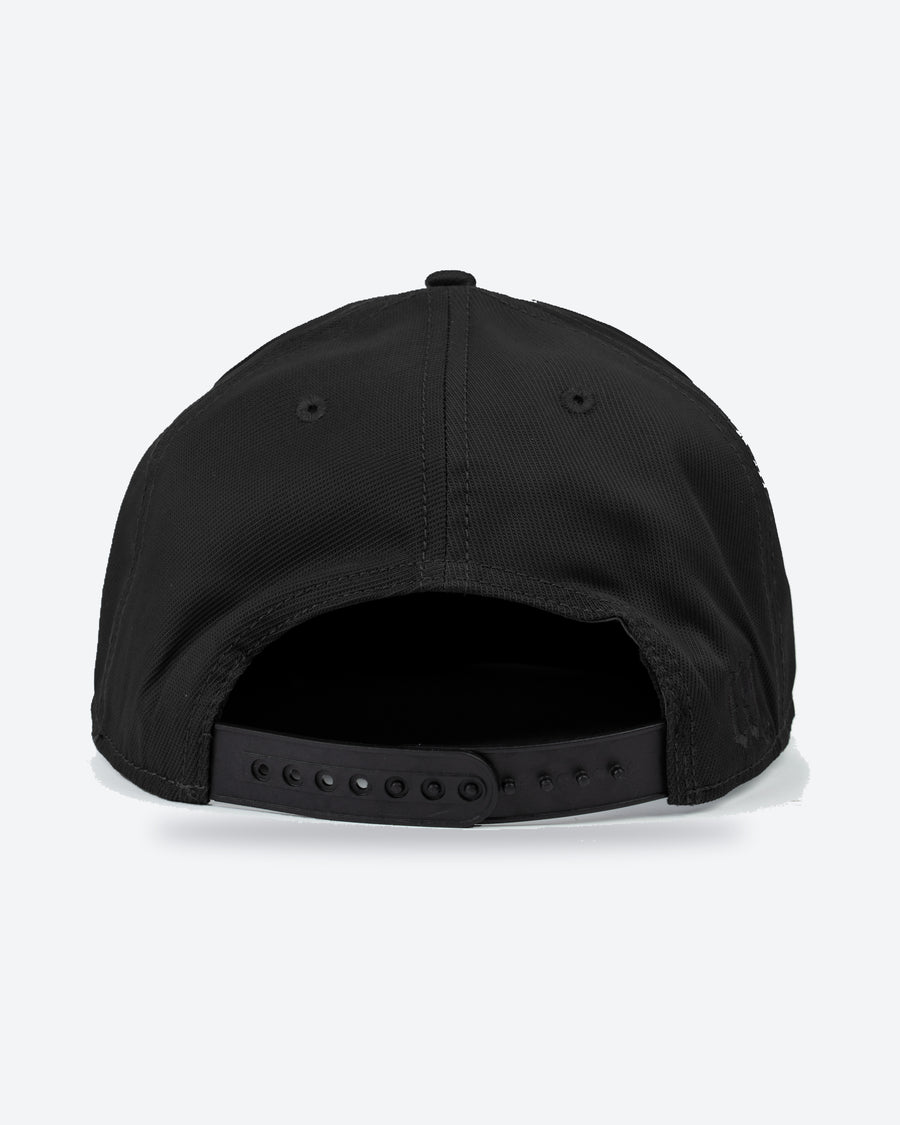 Warroad The Coach Hat blackout, back view with snapback closure - image 3